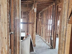 Home interior demolition cleanup 