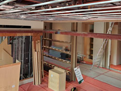 Commercial building interior renovation